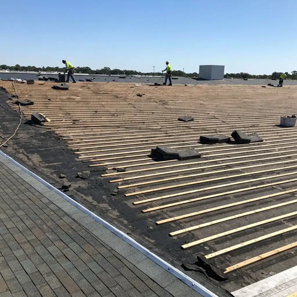 Occupied-Building Reroofing in Sunrise, FL